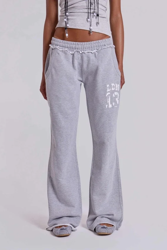 13 Grey Marl Bootcut Monster Joggers