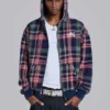 Adrenaline Checked Zip Hoodie