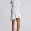 Aerea Burnout Polkadot Long Sleeve Mist Top