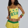 Amerela Airtex Mini Shorts