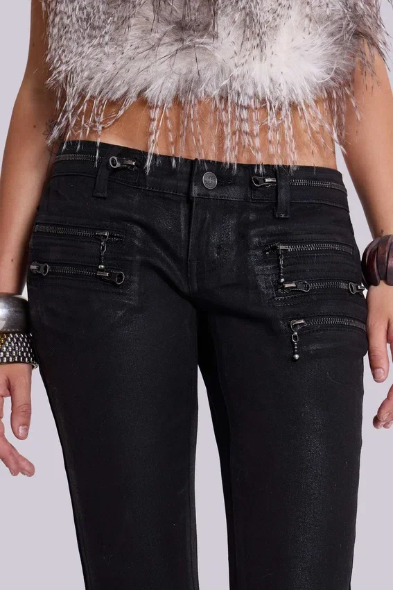 Ardor Coated Low Rise Skinny Jeans