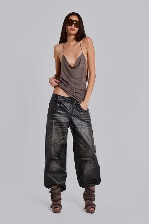 Ash Faux Leather Colossus Trousers