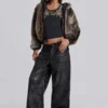 Ash Faux Leather Colossus Trousers