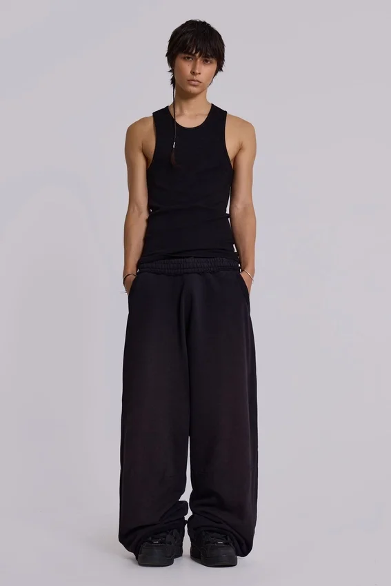Black Baggy Monster Joggers