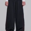Black Mesh Vapor Tracksuit Bottoms