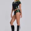 Black No.13 Football Mini Shorts