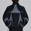 Black Panelled Vapor Jacket