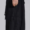 Black Parachute Cargo Baggy Shorts