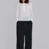 Black Pinstripe Goliath Suit Pants