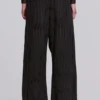 Black Pinstripe Goliath Suit Pants
