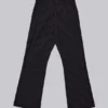 Black Pinstripe Stacked Bootcut Suit Pants