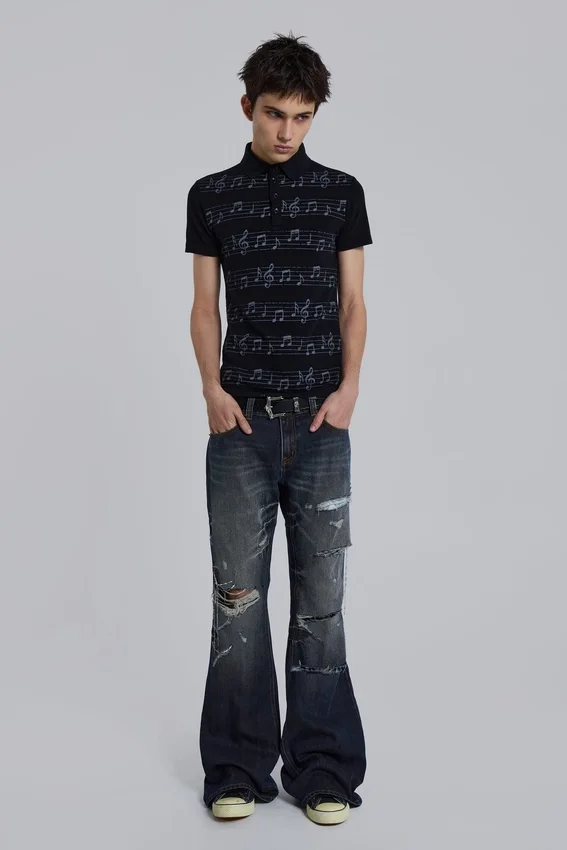 Black Riff Polo Shirt