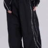 Black Vapor Tracksuit Bottoms