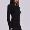Black Wings Mesh Dress