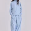 Blue Vapor Tracksuit Bottoms