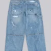 Blue Vintage Distressed Carpenter Jeans