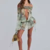 Breccia Embellished Mini Dress