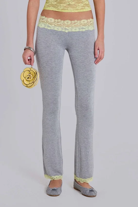 Cassia Lace Jersey Bootcut Trousers