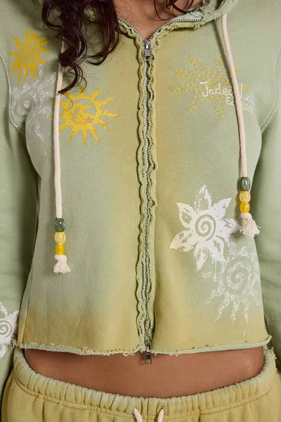 Cleo Sunfade Zip Through Hoodie