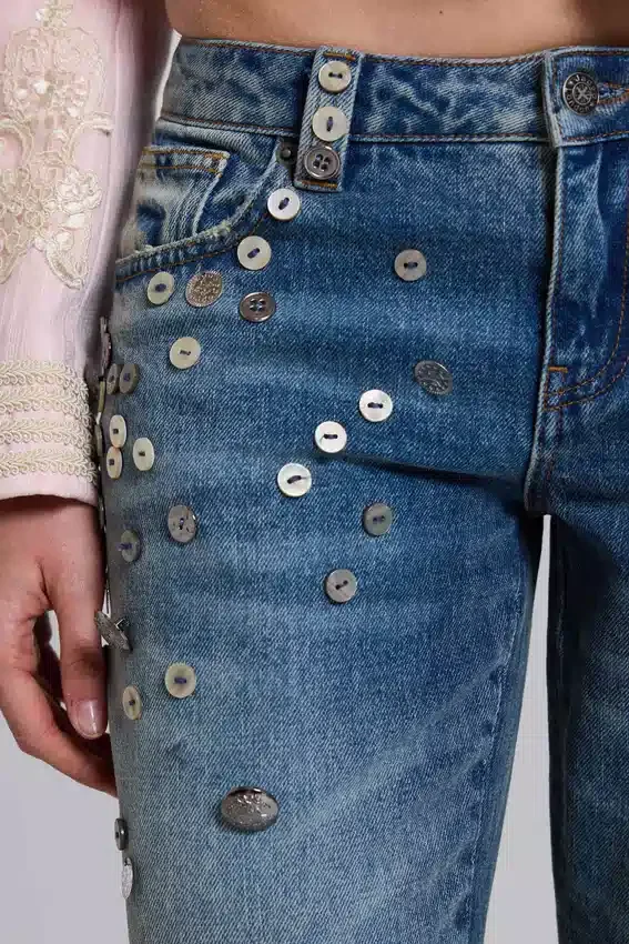 Cooper Embellished Crop Jeans