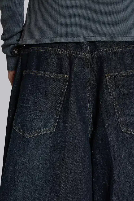 Creased Indigo XL Colossus Jeans