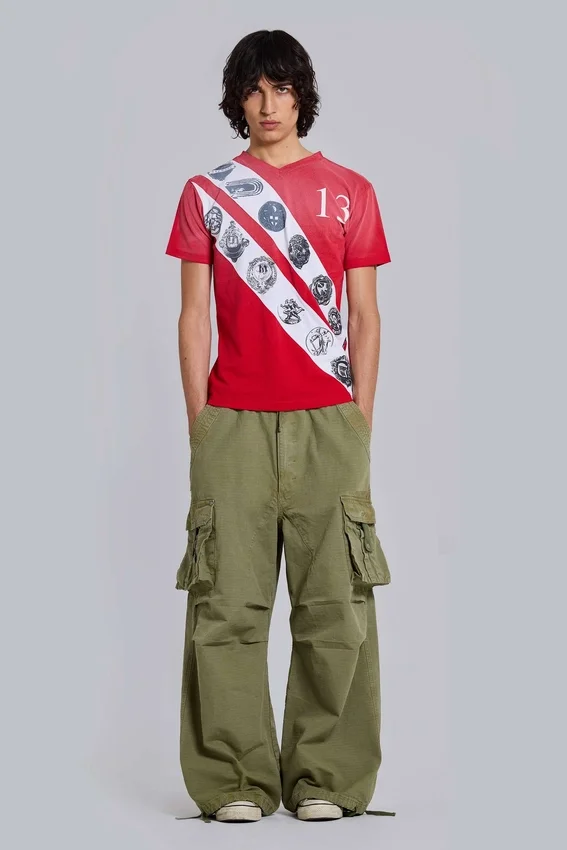 Olive XL Parachute Cargo Pants