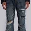 Cross Chain Blue Drift Bootcut Jeans