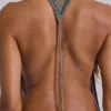 Doure Embellished Backless Mini Dress