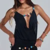 Galena Beaded Rope Mini Dress