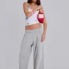 Grey Marl Baggy Monster Joggers