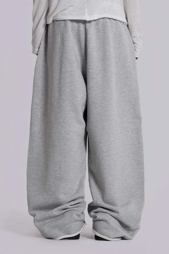 Grey Marl Baggy Monster Joggers
