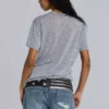Grey Marl Haze Henley T-Shirt