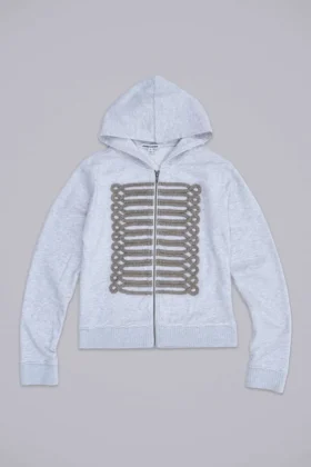 Grey Marl Military Monster Hoodie