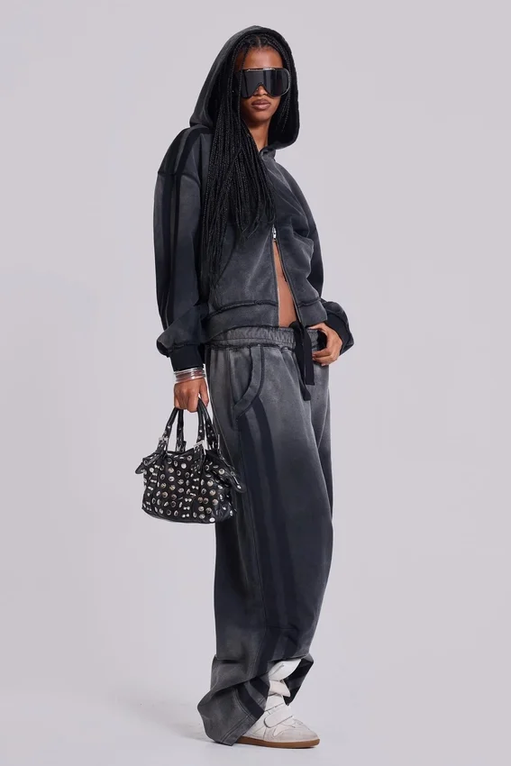 Grey Sporty Baggy Monster Joggers