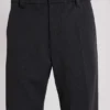 Grey Stacked Bootcut Suit Pants