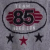 Grey Team 85 Knitted Bomber Jacket