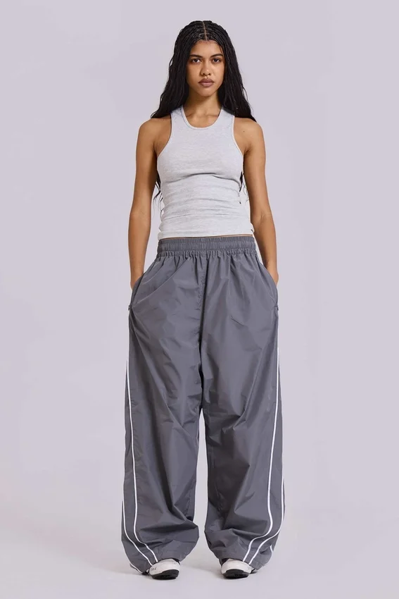 Grey Vapor Tracksuit Bottoms