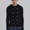 Hooded Military Knit Jumper