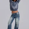 Hunter Loose Straight Leg Jeans in Blue Wash