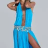 Irvin Hand Embellished Backless Maxi Dress