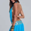Irvin Hand Embellished Backless Maxi Dress
