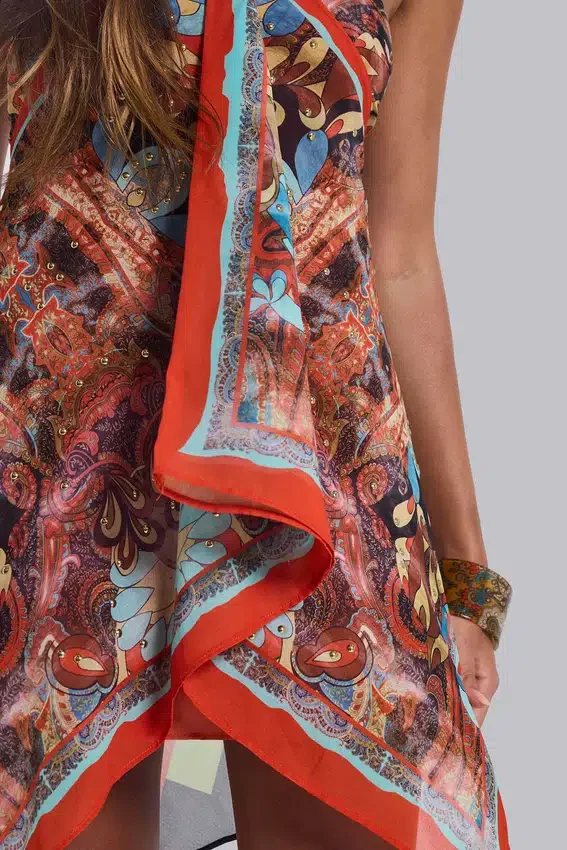 Ixia Chiffon Bandana Scarf Dress