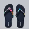 Jewel Charm Flip Flops