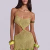 Kuuma Beaded Crochet Mini Dress