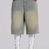 Light Wash Jumbo Jorts