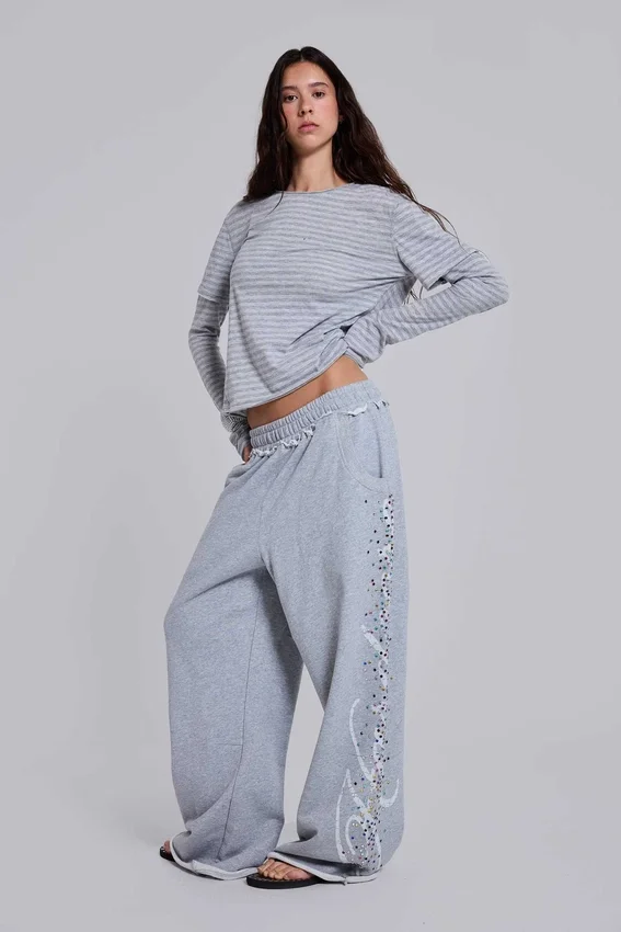 Line Double Layer Long Sleeve Top
