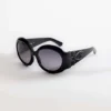 Majorette Oversized Round Sunglasses in Black