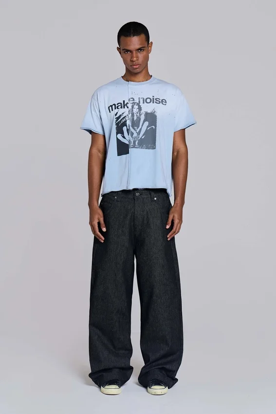 Make Noise Spliced Cropped T-Shirt