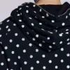 Mono Black Polkadot Hoodie