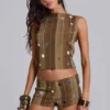 Myrica Mirror Mini Shorts